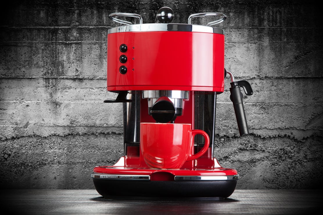 Red Coffee Machine